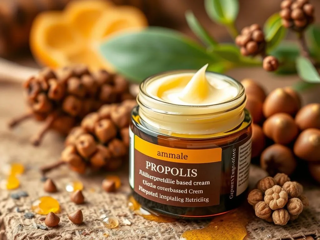 Immagine di una crema a base di propoli