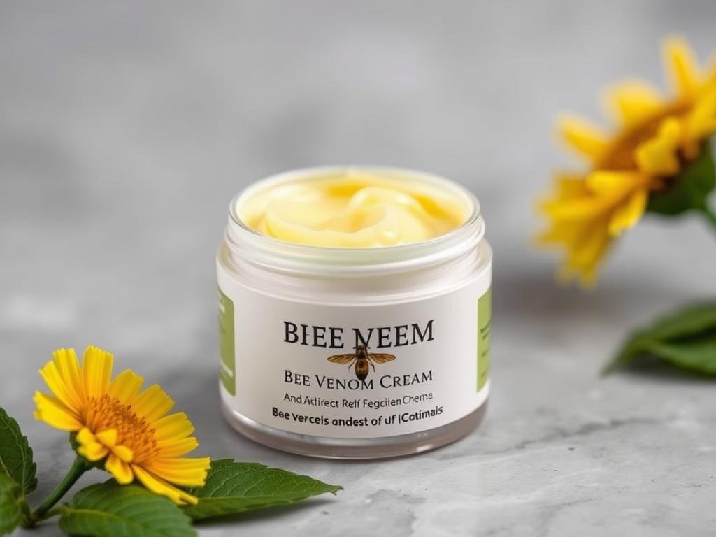 Immagine di una crema al veleno d'api per artrite
