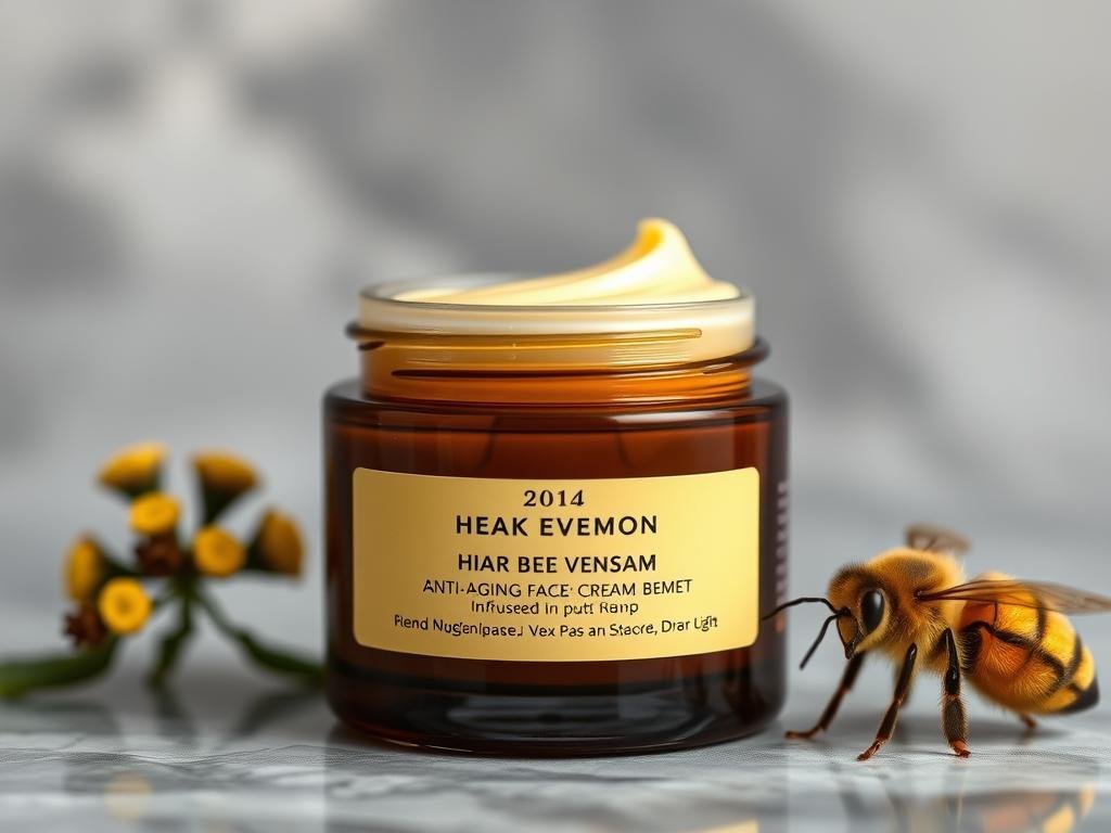 Immagine di una crema viso anti-età a base di veleno d'api