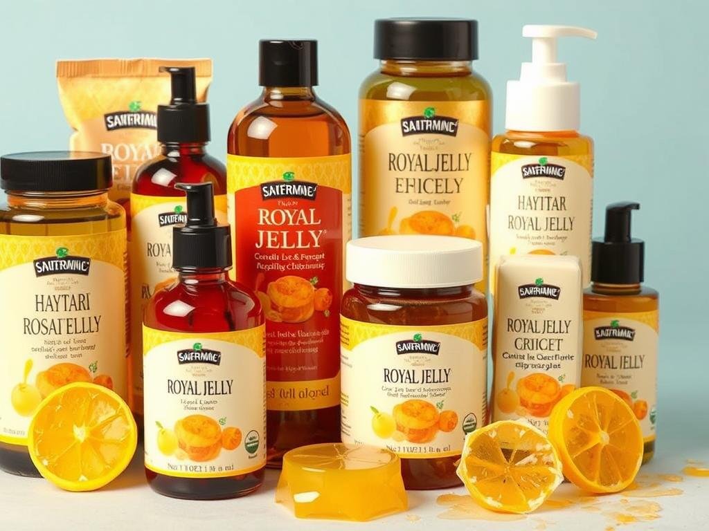Immagine di una gamma di prodotti a base di pappa reale