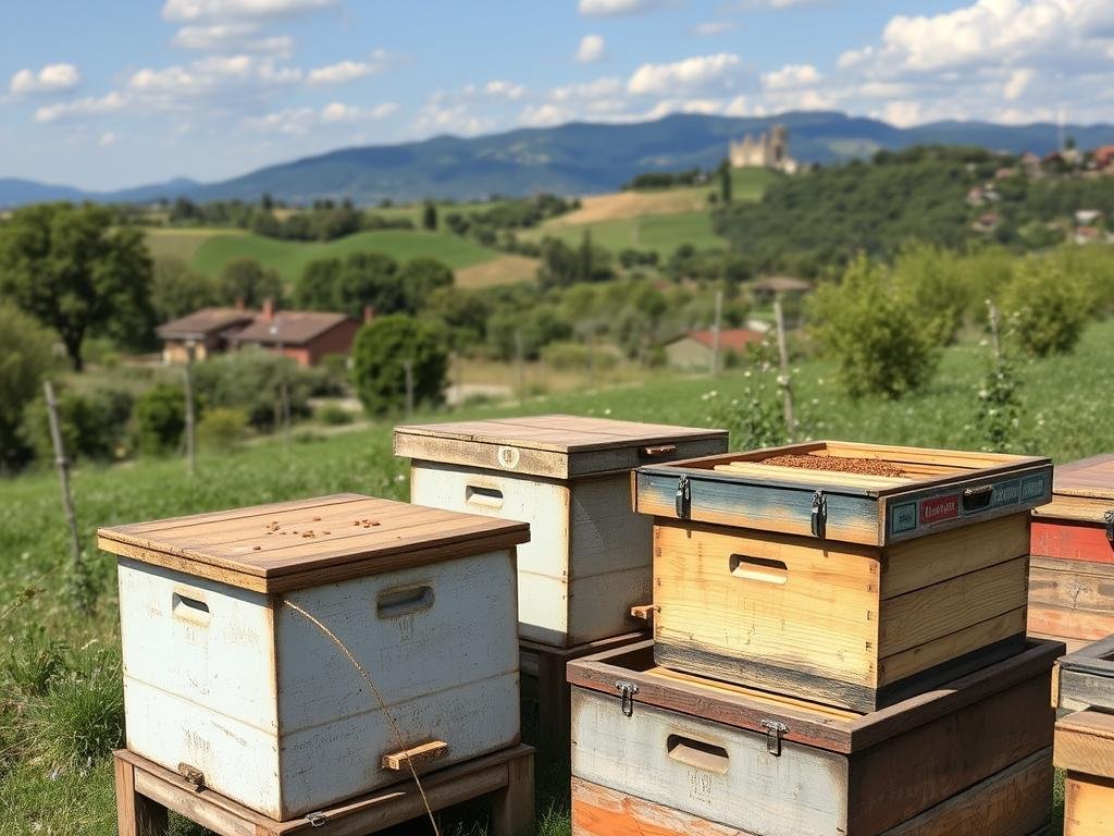 Immagine di un'apicoltura artigianale italiana