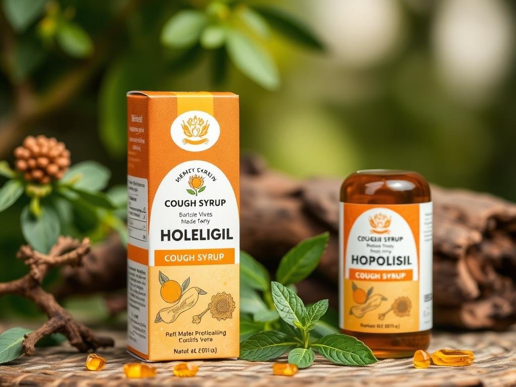 Immagine di uno sciroppo per tosse a base di propoli