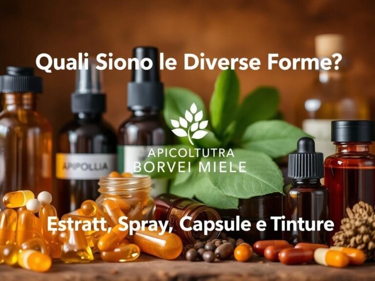Quali Sono le Diverse Forme della Propoli? Estratti, Spray, Capsule e Tinture 7 Quali Sono le Diverse Forme della Propoli? Estratti, Spray, Capsule e Tinture