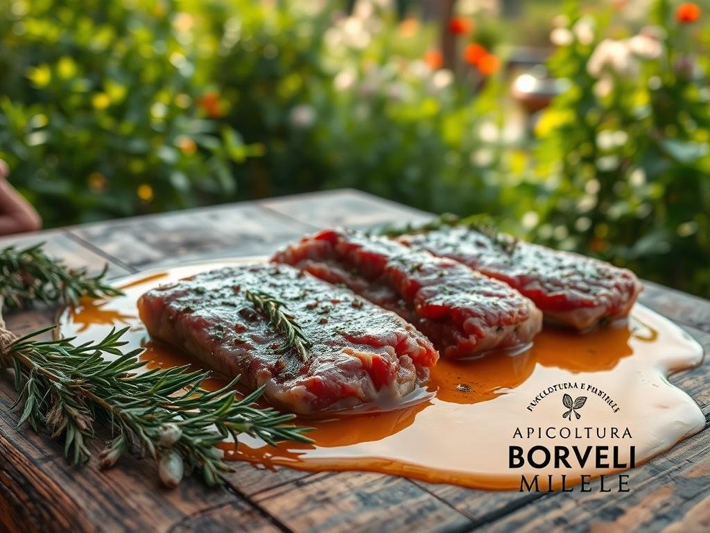 marinatura con miele ed erbe aromatiche marinatura con miele ed erbe aromatiche