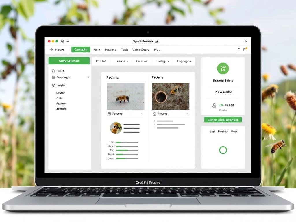 Genera immagine di un'applicazione software per l'apicoltura Genera immagine di un'applicazione software per l'apicoltura