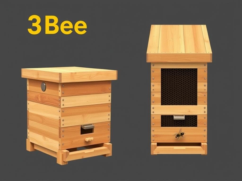 Genera un'immagine che rappresenti un'arnia 3Bee