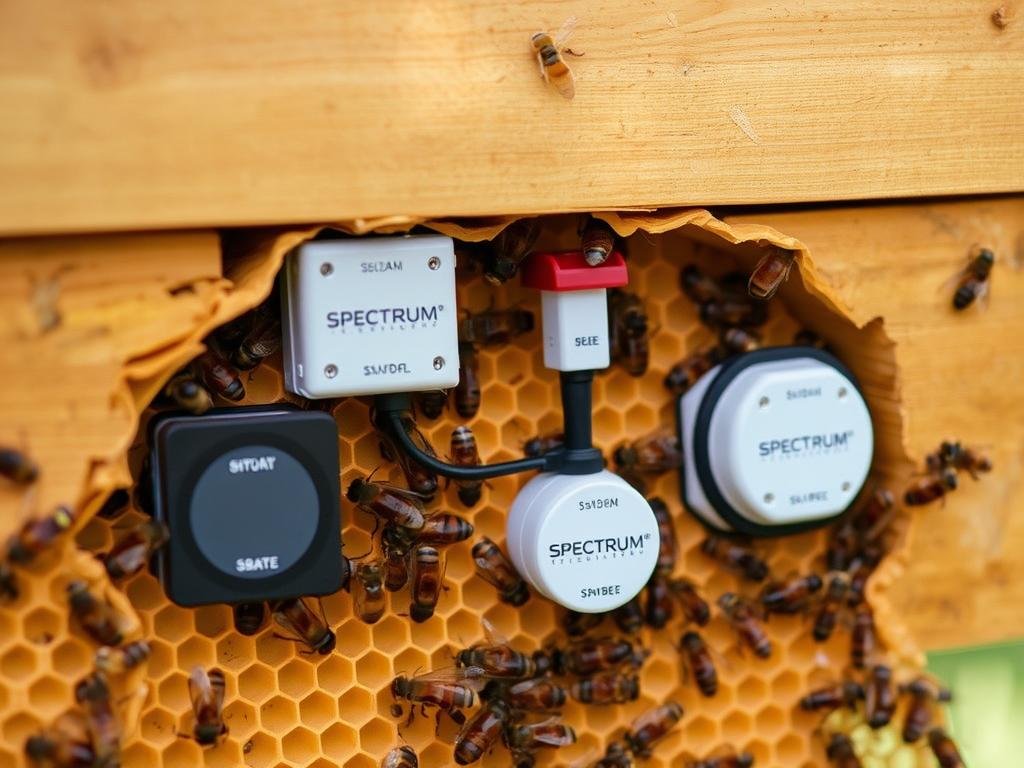 Genera un'immagine dei sensori SPECTRUM® di 3Bee installati in un alveare