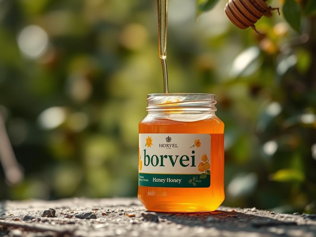 Genera un'immagine del miele di Borvei