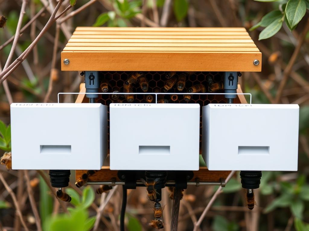 Genera un'immagine del sistema 3Bee Hive-Tech