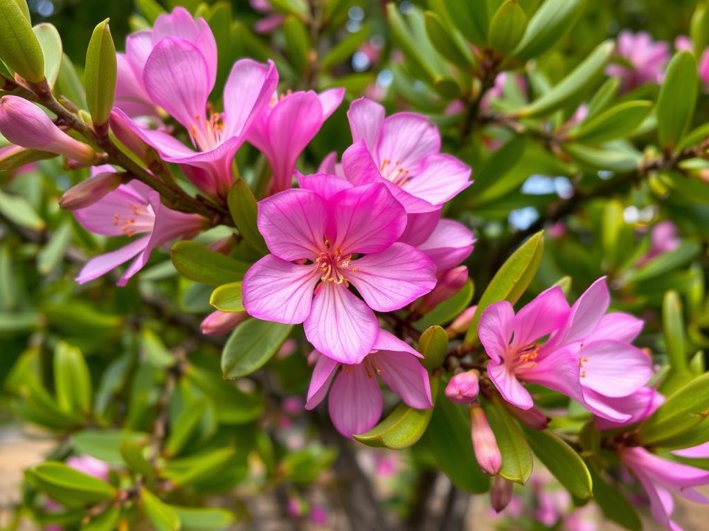 Genera un'immagine dell'Eucalipto in fiore