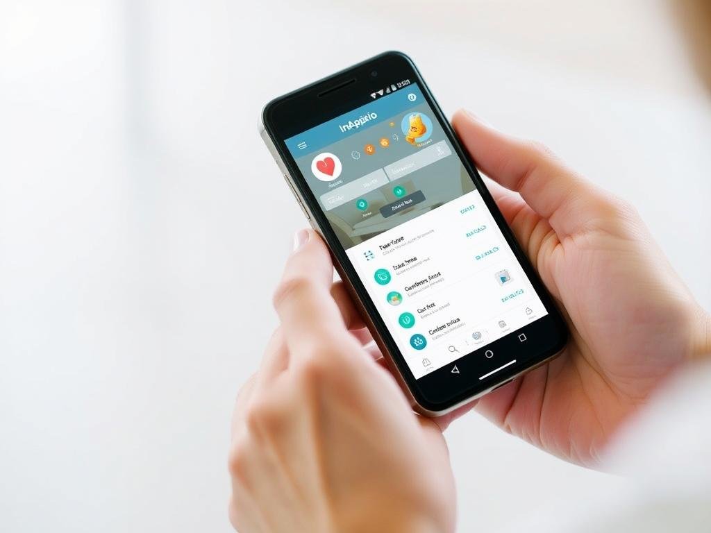 Genera un'immagine dell'applicazione InApiario in uso su un dispositivo mobile
