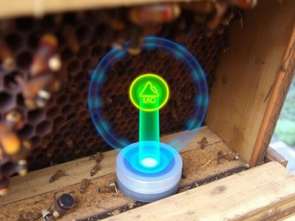 Genera un'immagine di un sensore di flusso d'aria all'interno di un alveare