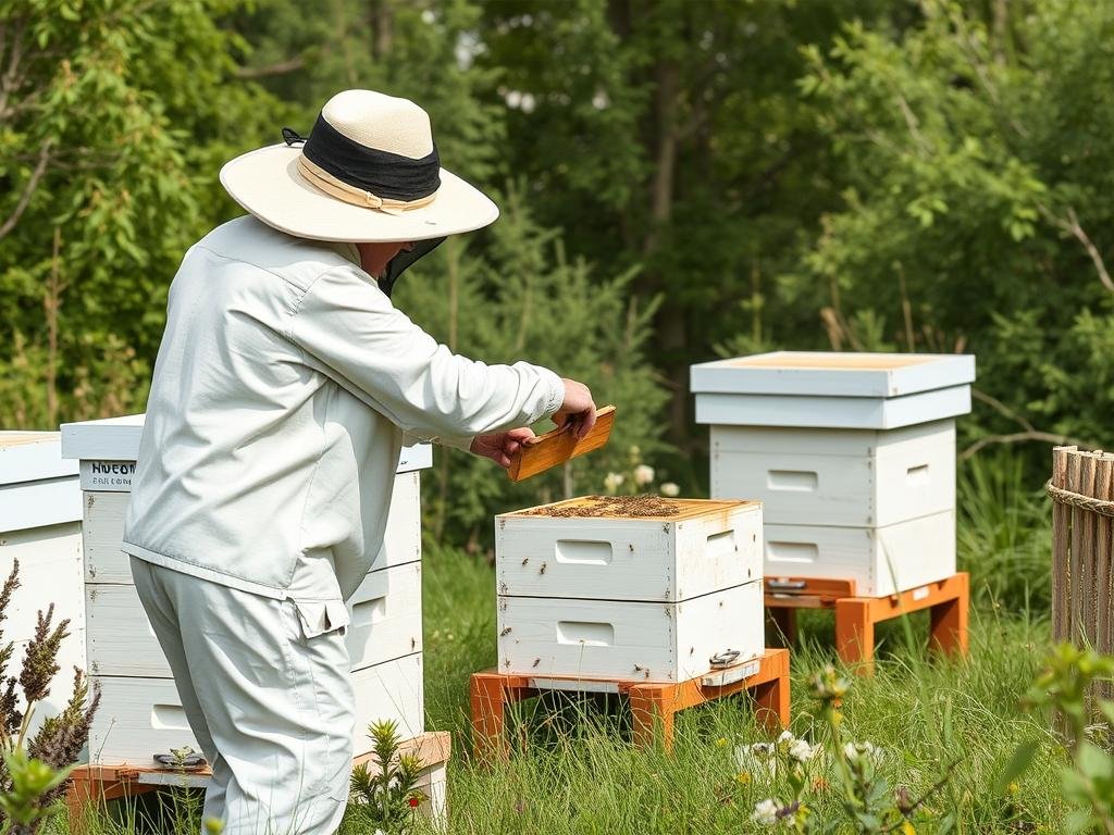 Genera un'immagine di una piattaforma di gestione centralizzata per l'apiario