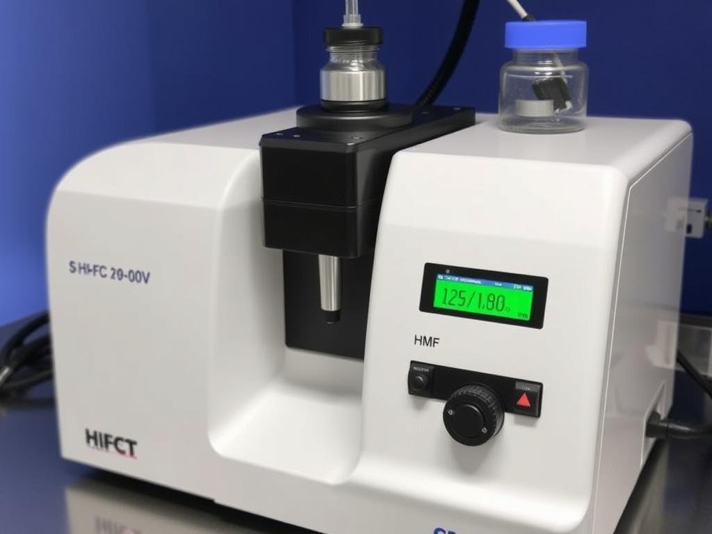 Genera un'immagine di uno spettrofotometro per la misurazione dell'HMF Genera un'immagine di uno spettrofotometro per la misurazione dell'HMF