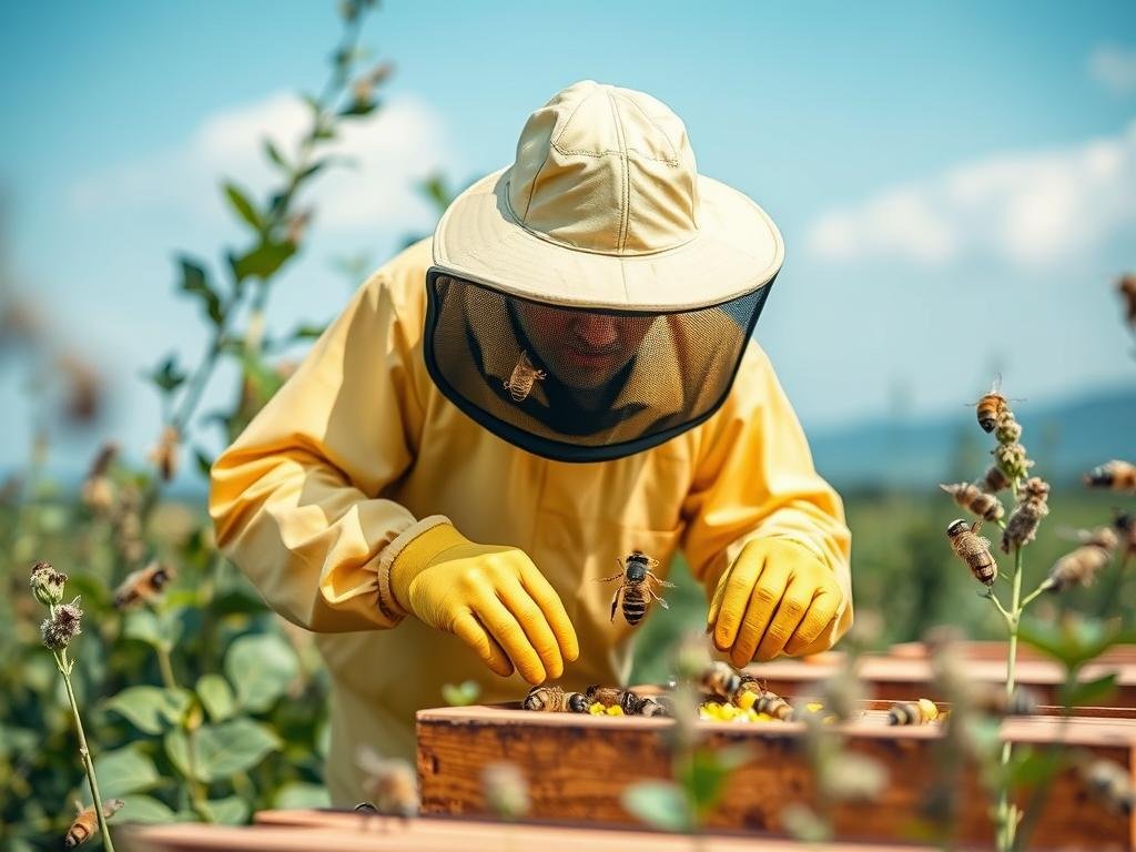 Genera un'immagine rappresentativa del progetto TrackIT e della sua applicazione nel settore apistico italiano