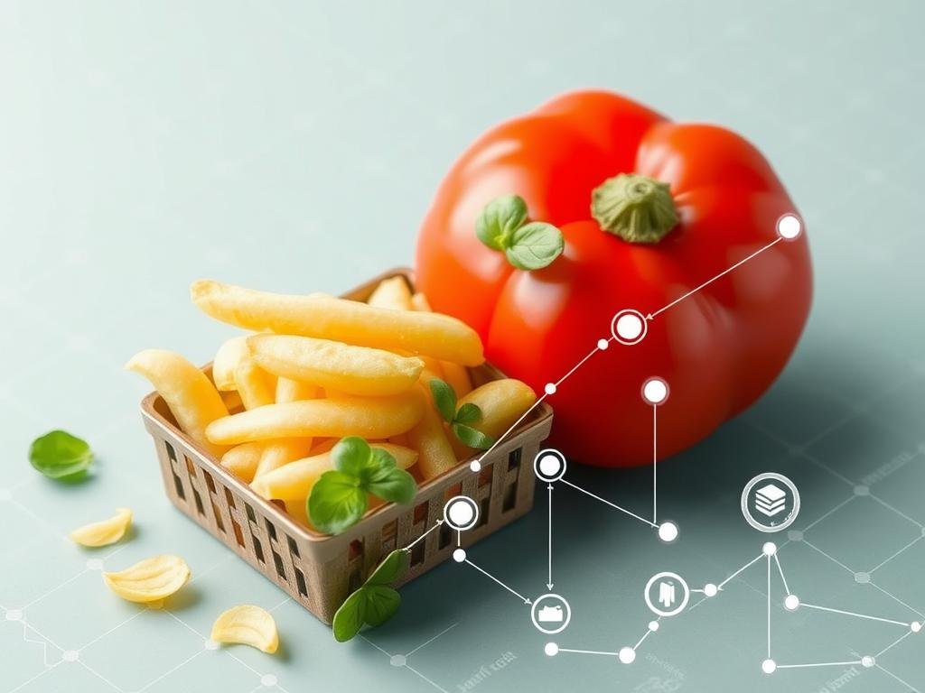 Generazione di un'immagine rappresentativa delle piattaforme blockchain per la tracciabilità alimentare