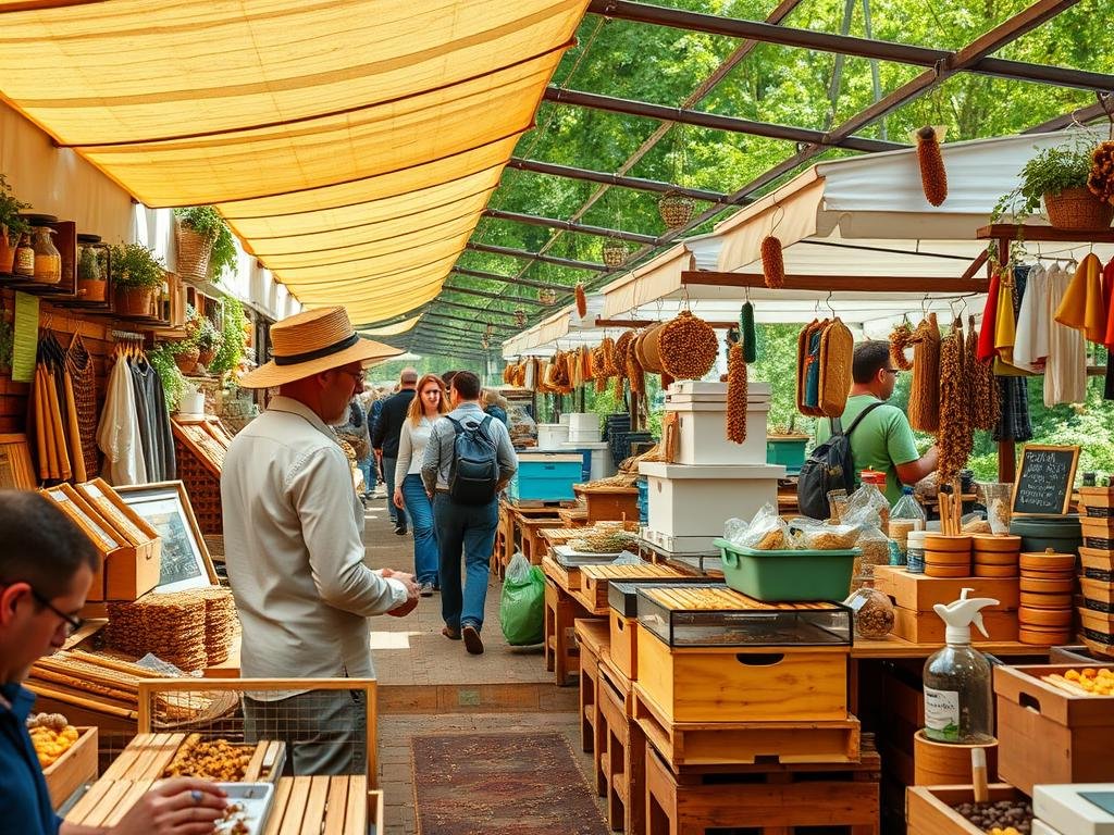 Immagina di visitare un mercato vibrante dove potrai scoprire i prodotti dell'alveare di alta qualità.
