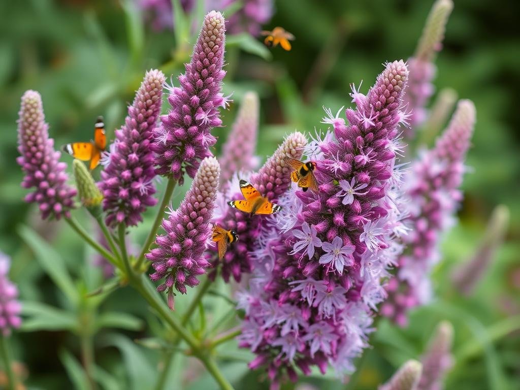 Immagina una buddleia in fiore, con le sue pannocchie di fiori porpora, rosa o bianchi che attirano api e farfalle.