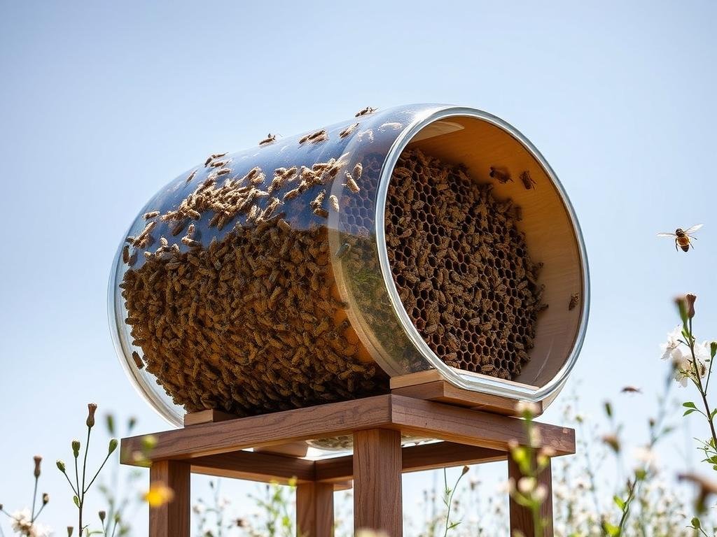 Immagina un'arnia che rivoluziona l'apicoltura moderna.