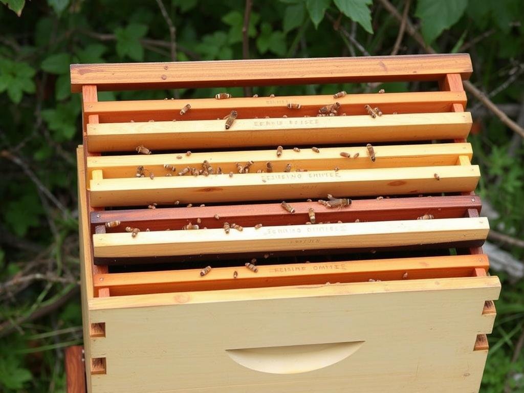 Immagine dell'Arnia Langstroth con favi