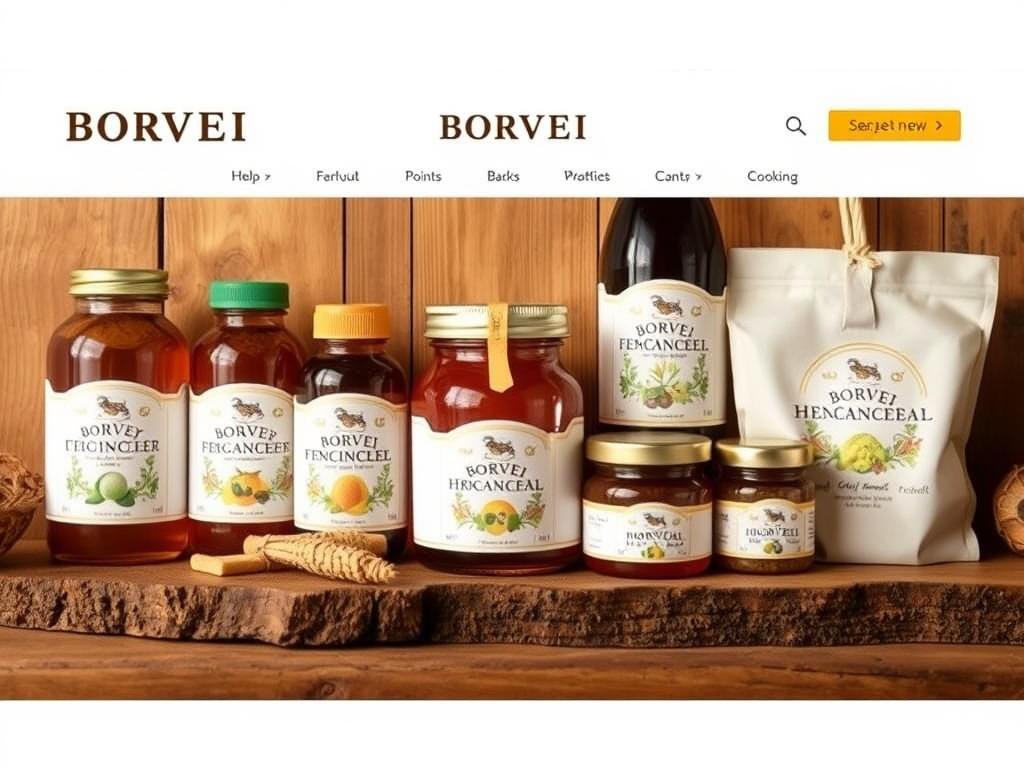 Immagine dello shop online Borvei con prodotti di miele