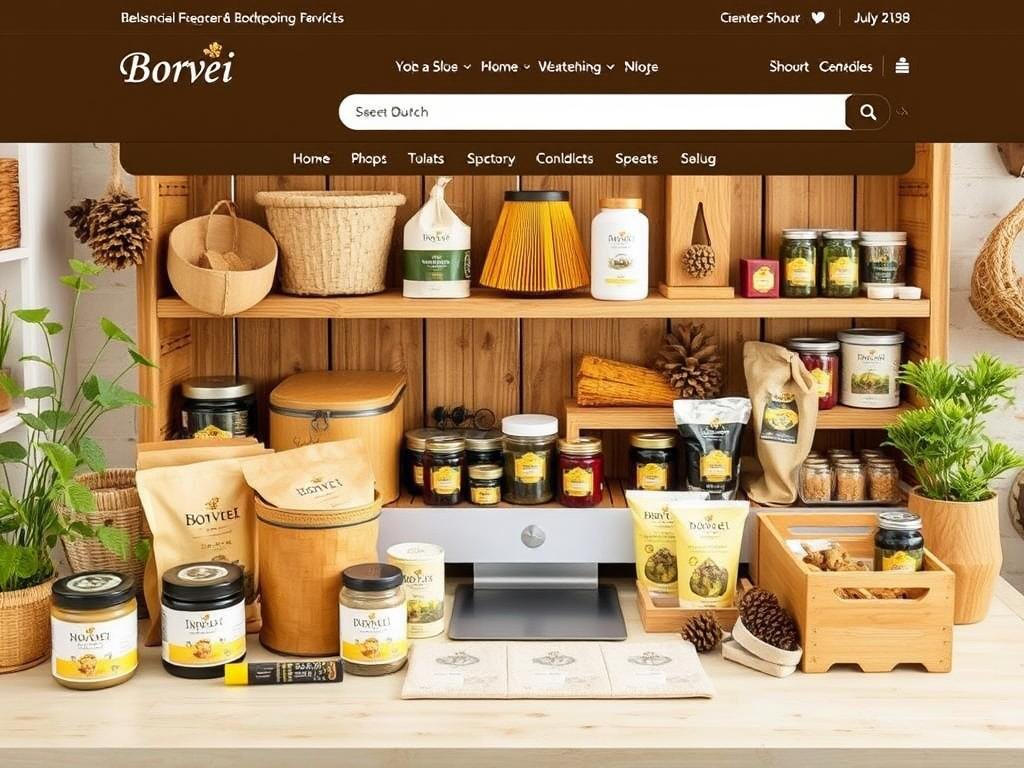 Immagine dello shop online Borvei con una varietà di prodotti per apicoltura