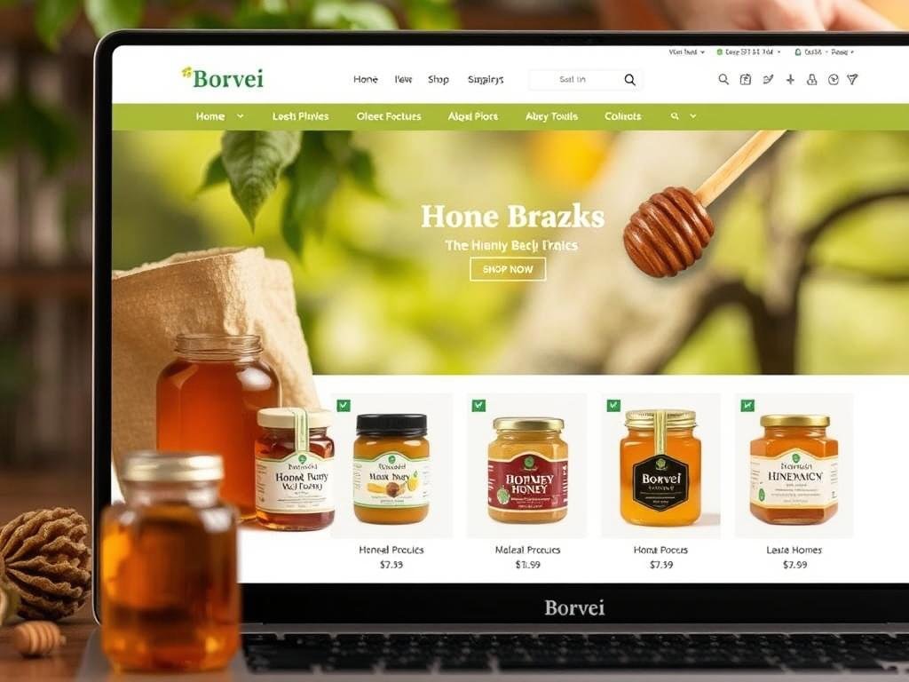 Immagine dello shop online Borvei con varietà di mieli