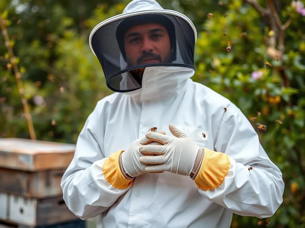 Immagine di abbigliamento apicoltore professionale