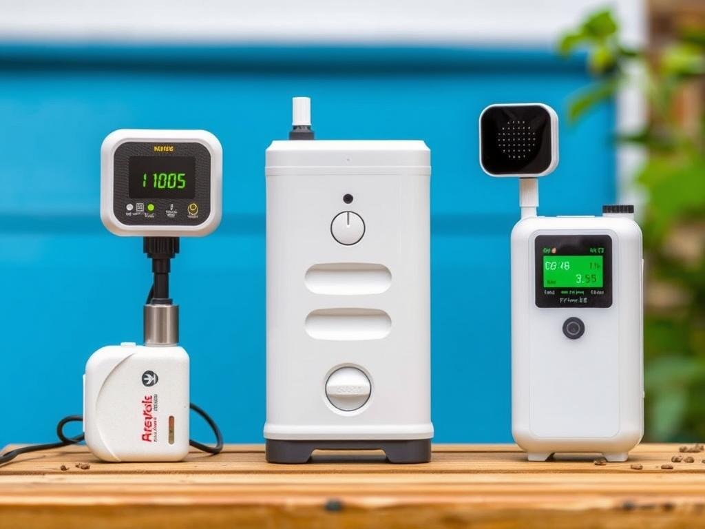 Immagine di prodotti per l'apicoltura moderna con sensori e dispositivi di monitoraggio