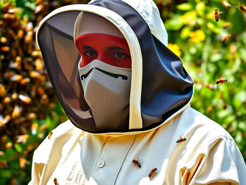 Immagine di un completo da apicoltore professionale