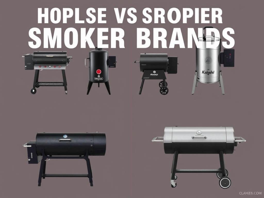 Immagine di un confronto tra diversi modelli di affumicatori di marche note