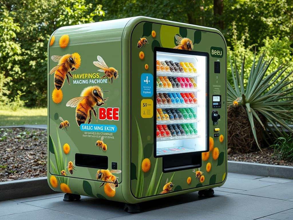 Immagine di un distributore automatico per api moderno e tecnologico