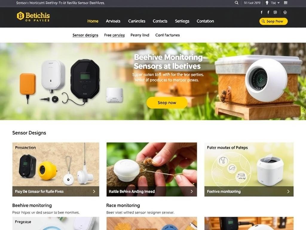 Immagine di un negozio online con sensori per alveari