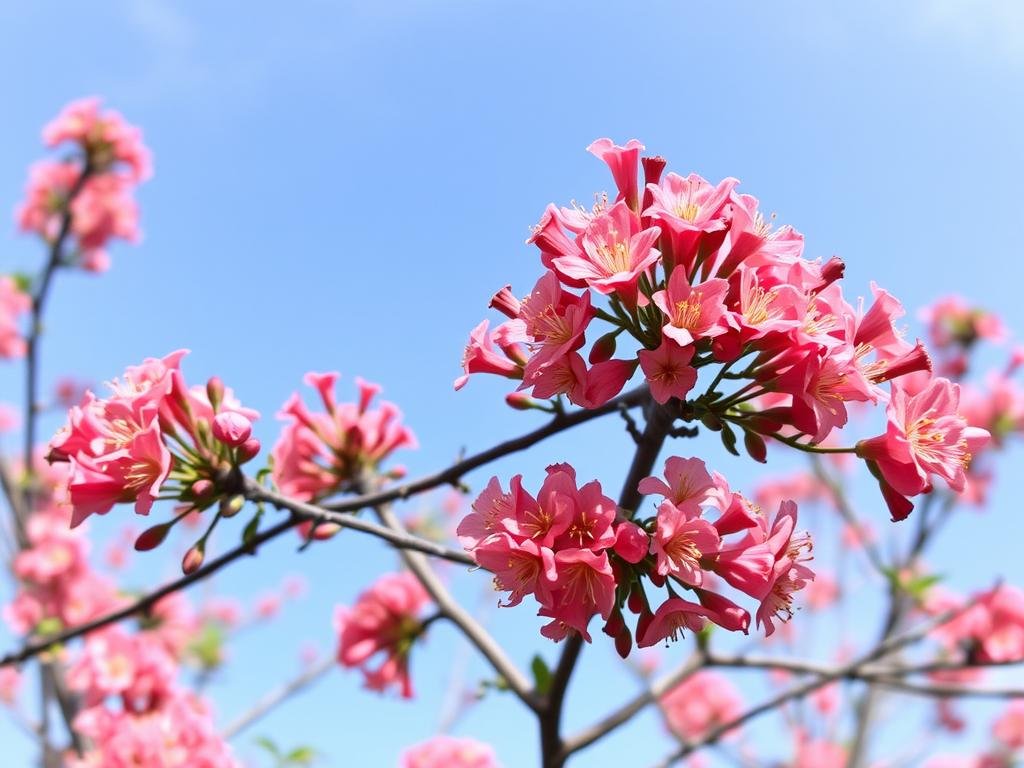 Immagine di un prugnolo in fioritura