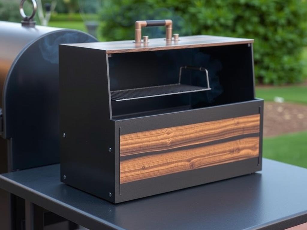 Immagine di una smoker box per barbecue