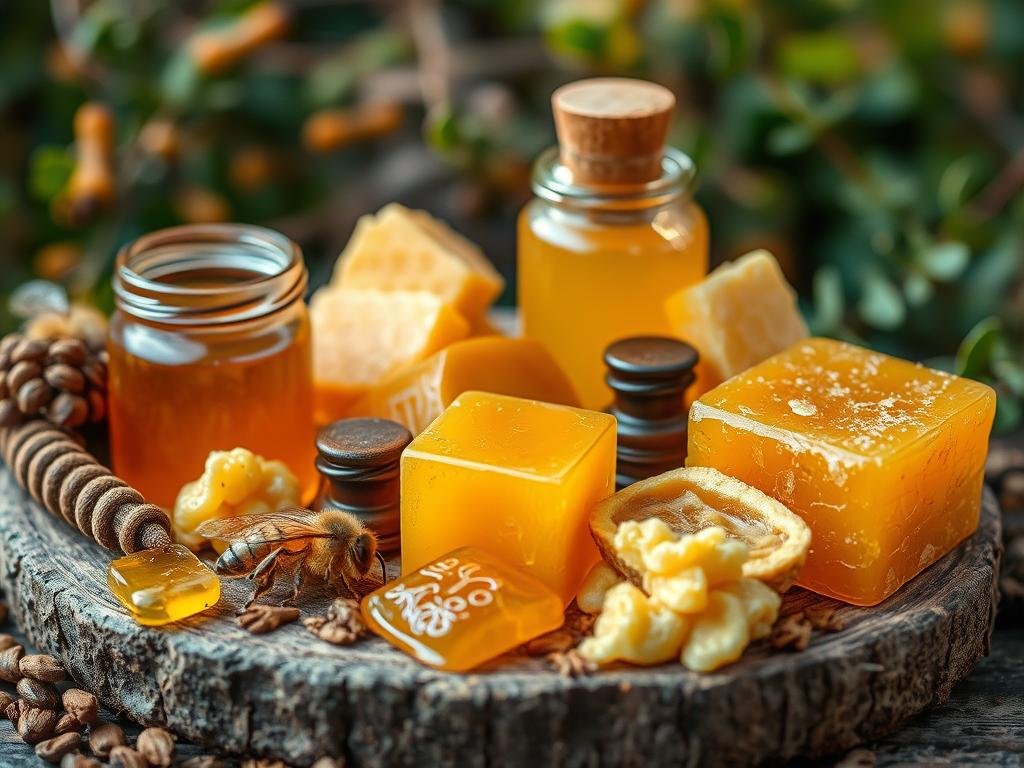 Immagine di vari prodotti dell'alveare Immagine di vari prodotti dell'alveare
