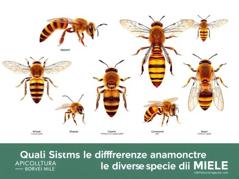 Quali Sono le Differenze Anatomiche tra le Diverse Specie di Api? 5 Quali Sono le Differenze Anatomiche tra le Diverse Specie di Api?