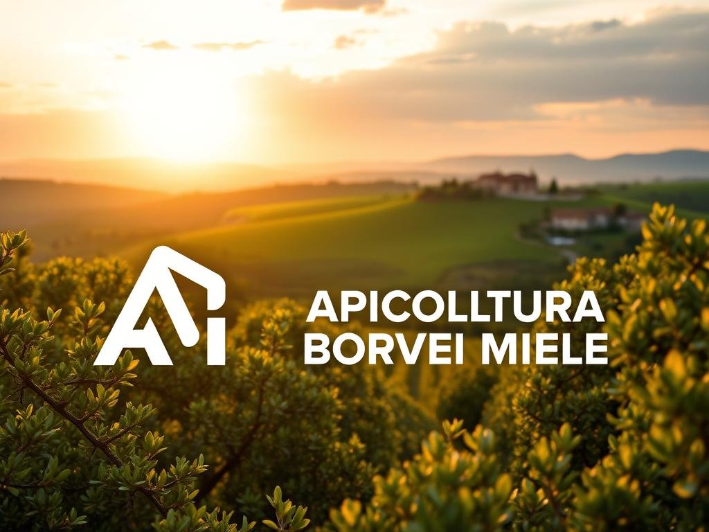 A vibrant and detailed image of an API, showcasing its importance for the ecosystem and agriculture. In the foreground, a sleek, stylized API icon with clean lines and a modern aesthetic, set against a backdrop of lush, verdant foliage. The middle ground features a picturesque Italian countryside, with rolling hills, olive groves, and a charming farmhouse in the distance, reflecting the inspiration from the internet in Italy. In the background, a golden sunset casts a warm, inviting glow, creating a serene and harmonious atmosphere. The APICOLTURA BORVEI MIELE brand name is prominently displayed, emphasizing the connection between the API and the production of high-quality honey. The overall composition is visually striking, capturing the essence of the article's subject and section title.