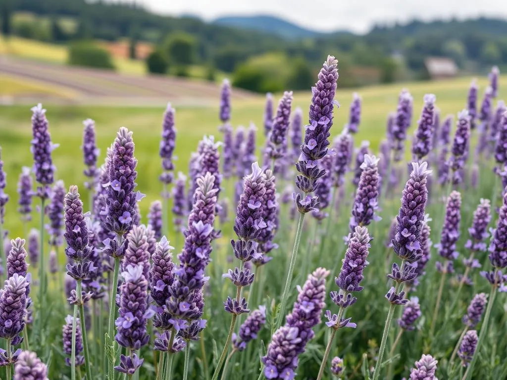 Genera un'immagine della lavanda in fiore