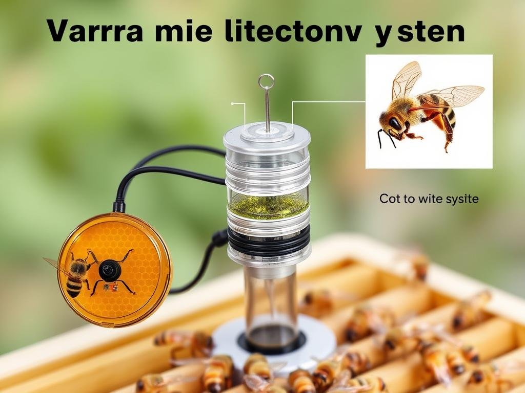 Genera un'immagine di un sistema di rilevamento dell'acaro Varroa