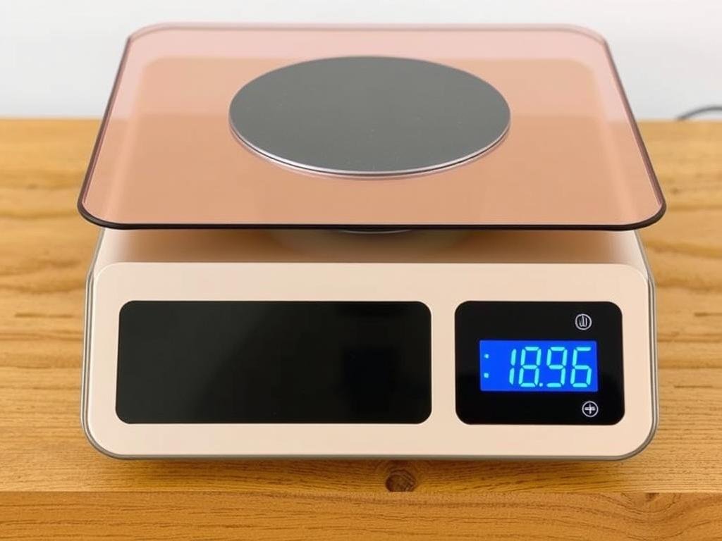 Genera un'immagine di una bilancia pesa arnie moderna con display digitale