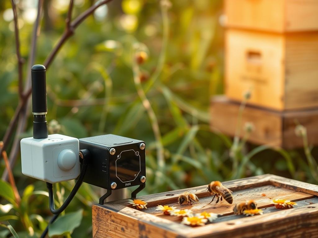 Generazione di un'immagine che rappresenti sensori avanzati per il monitoraggio degli alveari