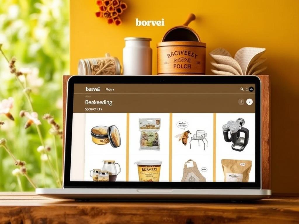 Immagine dello shop online Borvei con una selezione di prodotti per apicoltura
