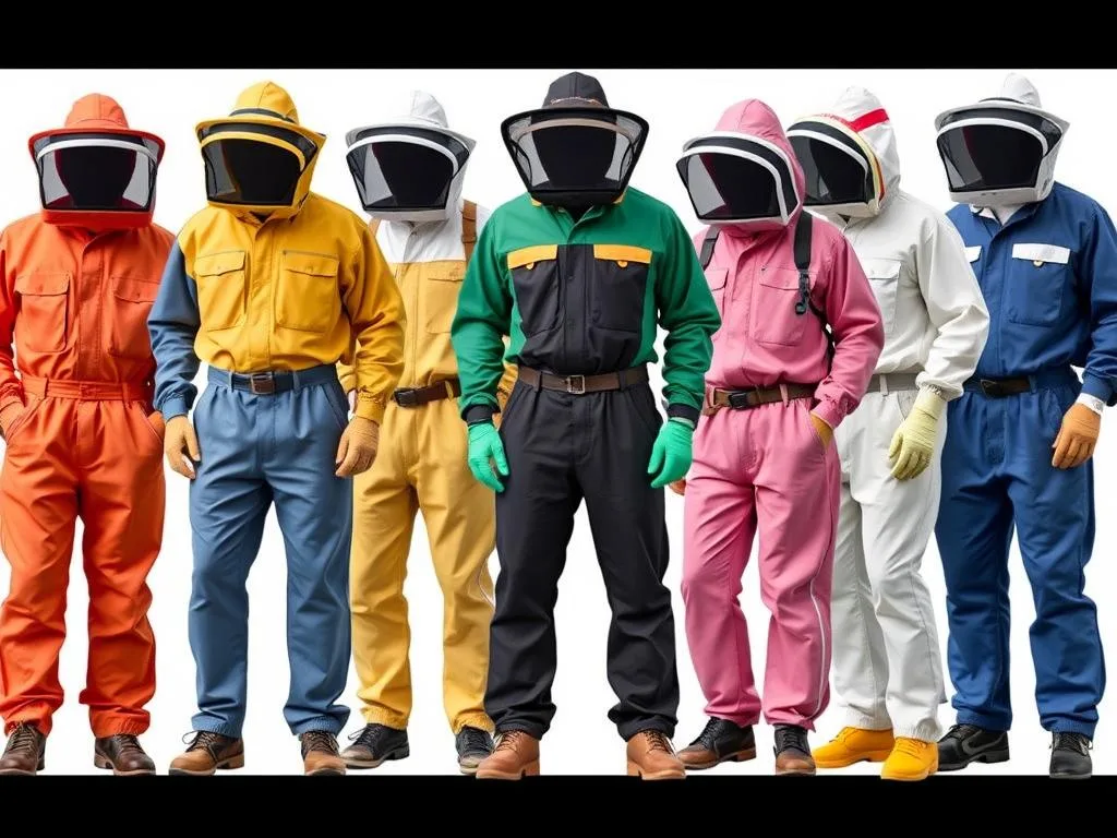 Immagine di diverse tute per apicoltori Immagine di diverse tute per apicoltori