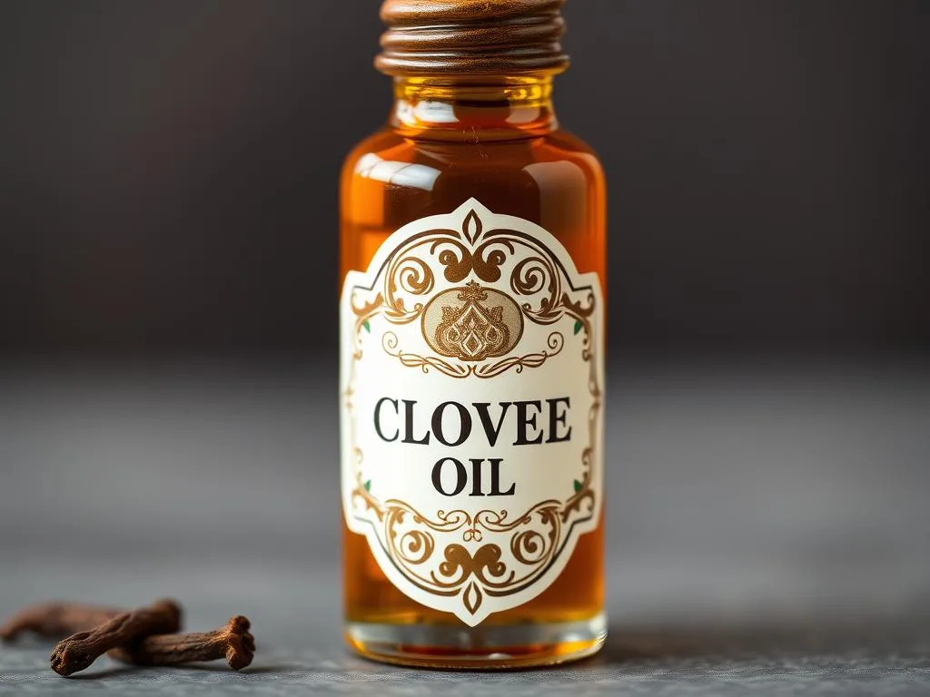 Immagine di olio di chiodi di garofano in una boccetta