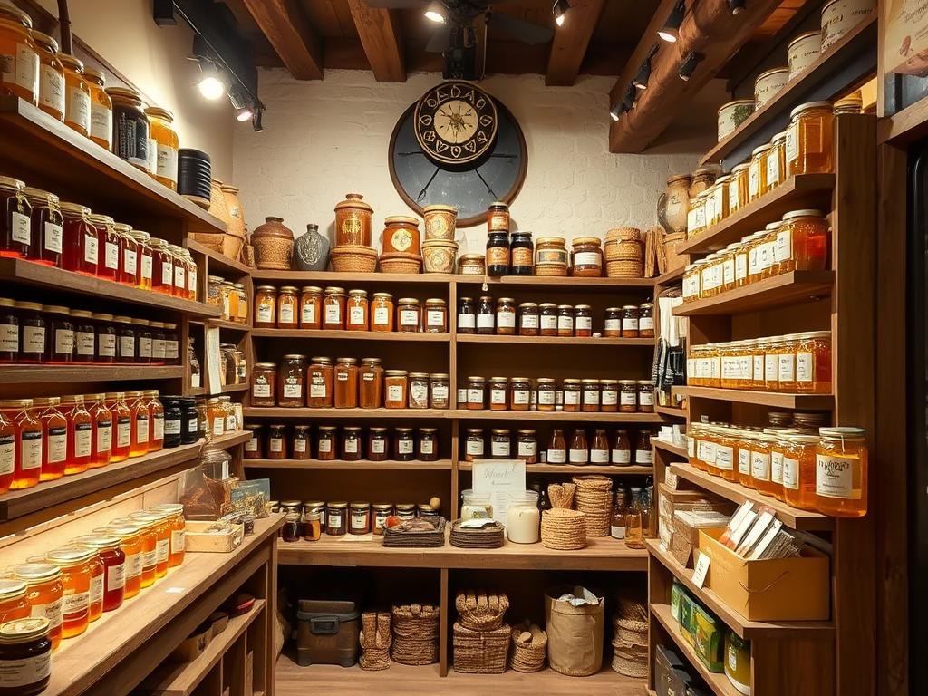 Immagine di un negozio di miele a Bologna