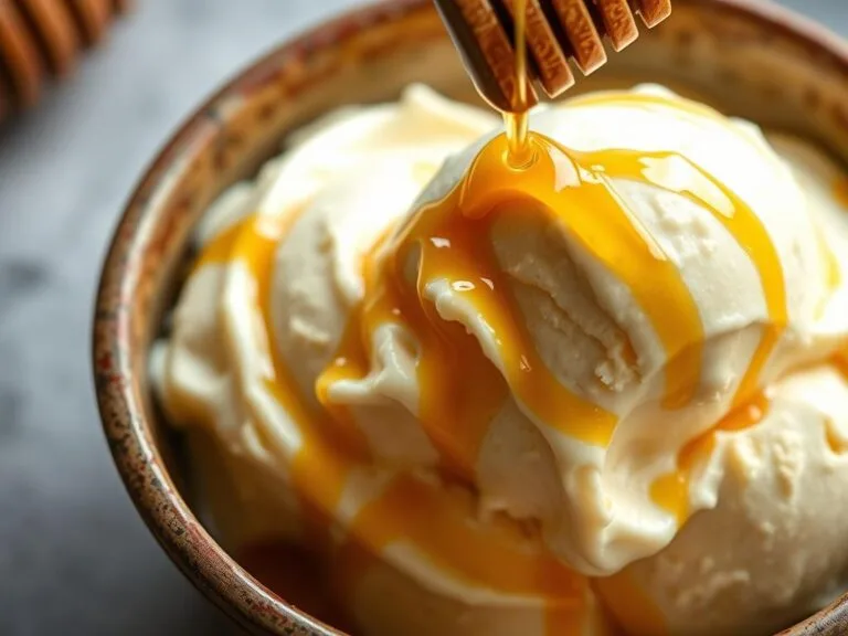 Gelato al miele montato: cremoso, facile e senza gelatiera