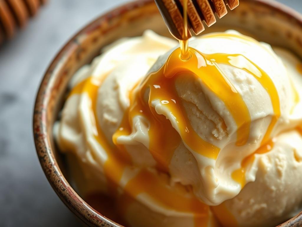 Gelato al miele montato: cremoso, facile e senza gelatiera