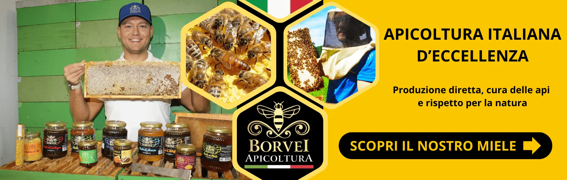 Miele artigianale italiano apicoltura Borvei miele: apicoltura d'eccellenza e produzione diretta di miele 100% naturale