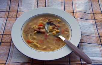 PASTA E FAGIOLI CON GOCCE DI MIELE